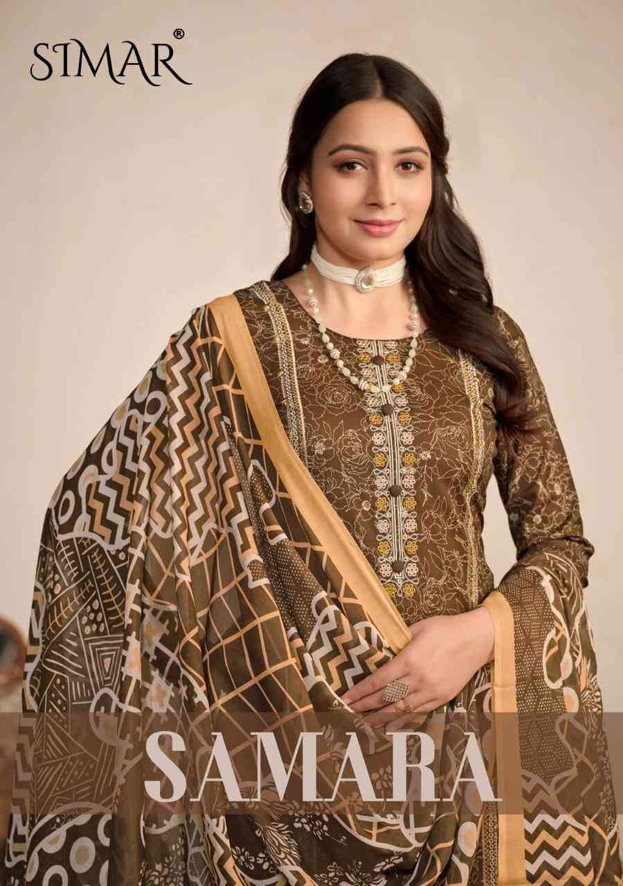 Samara By Glossy 3539-A To 3539-D Series Beautiful Festive Suits Colorful Stylish Fancy Casual Wear & Ethnic Wear Pure Lawn Cotton Dresses At Wholesale Price