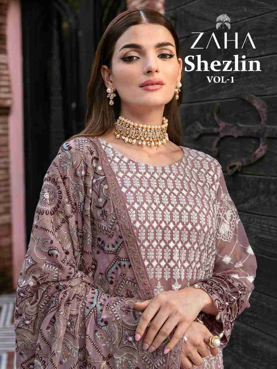 Shezlin Vol-1 By Zaha 10250 To 10252 Series Beautiful Pakistani Suits Colorful Stylish Fancy Casual Wear & Ethnic Wear Faux Georgette Dresses At Wholesale Price