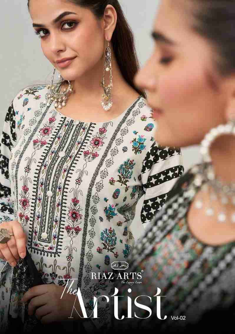 The Artist Vol-2 By Riaz Arts 3601 To 3608 Series Beautiful Festive Suits Stylish Fancy Colorful Casual Wear & Ethnic Wear Pure Lawn Print Dresses At Wholesale Price