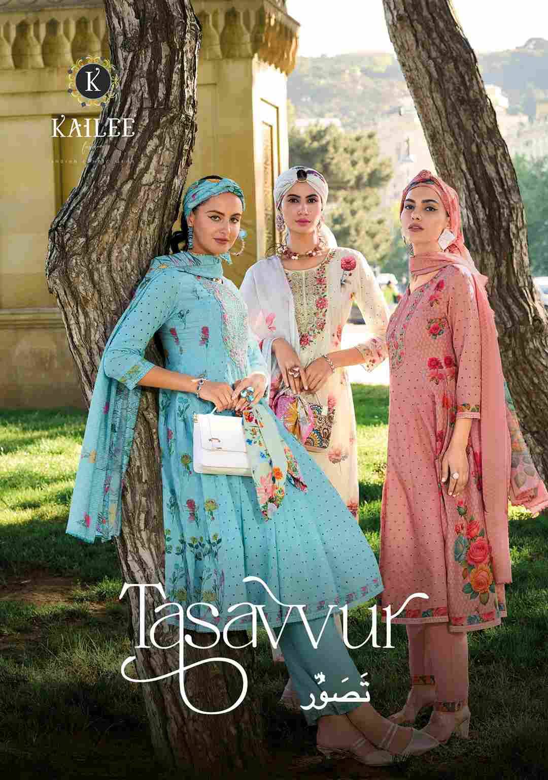 Tasavvur By Kailee 42711 To 42715 Series Designer Festive Festive Suits Collection Beautiful Stylish Fancy Colorful Party Wear & Occasional Wear Pure Cotton Dresses At Wholesale Price