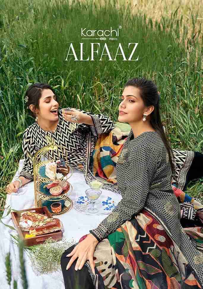Alfaaz By Karachi Prints 8801 To 8804 Series Beautiful Festive Suits Colorful Stylish Fancy Casual Wear & Ethnic Wear Pure Cambric Print With Embroidered Dresses At Wholesale Price