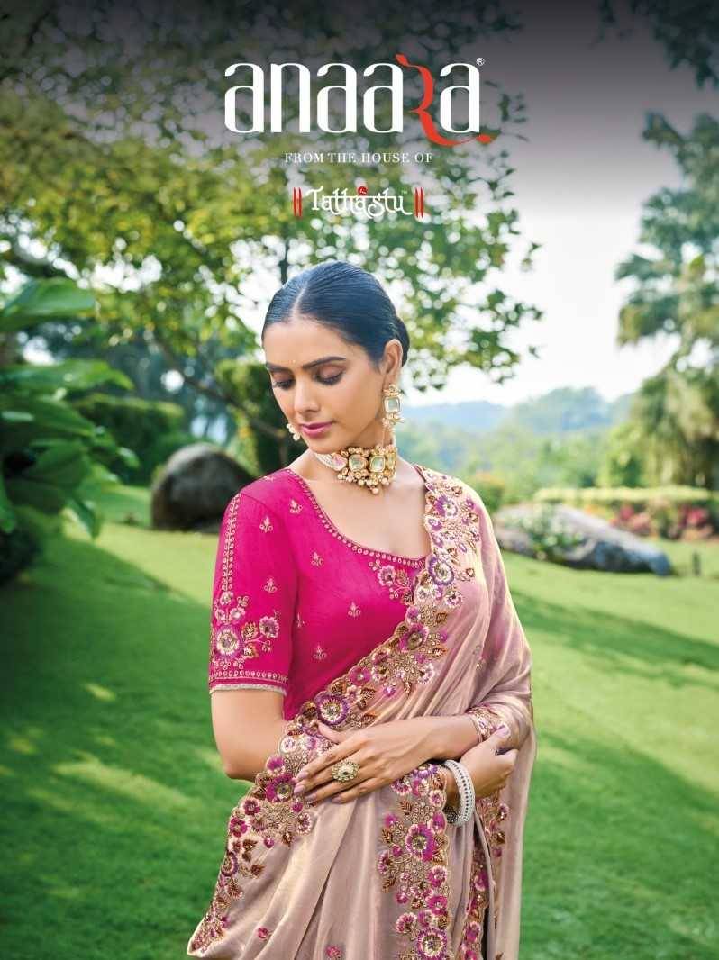 Anaara 6701 Series By Tathastu 6701 To 6709 Series Indian Traditional Wear Collection Beautiful Stylish Fancy Colorful Party Wear & Occasional Wear Silk Sarees At Wholesale Price