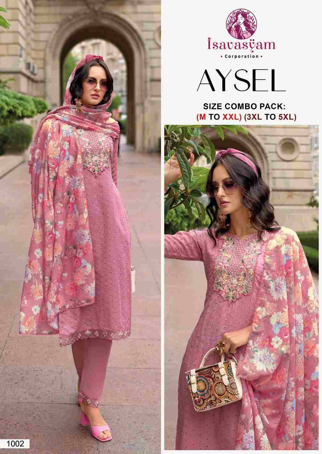 Ayesl By Isavasyam 1001 To 1006 Series Beautiful Festive Suits Colorful Stylish Fancy Casual Wear & Ethnic Wear Cotton Dresses At Wholesale Price