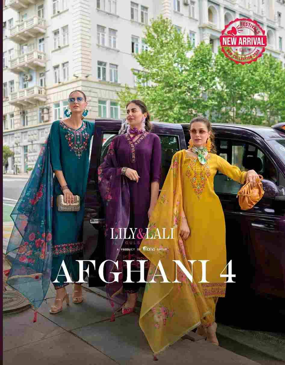 Afghani Vol-4 By Lily And Lali 20001 To 20006 Series Beautiful Stylish Suits Fancy Colorful Casual Wear & Ethnic Wear & Ready To Wear Milan Silk Dresses At Wholesale Price
