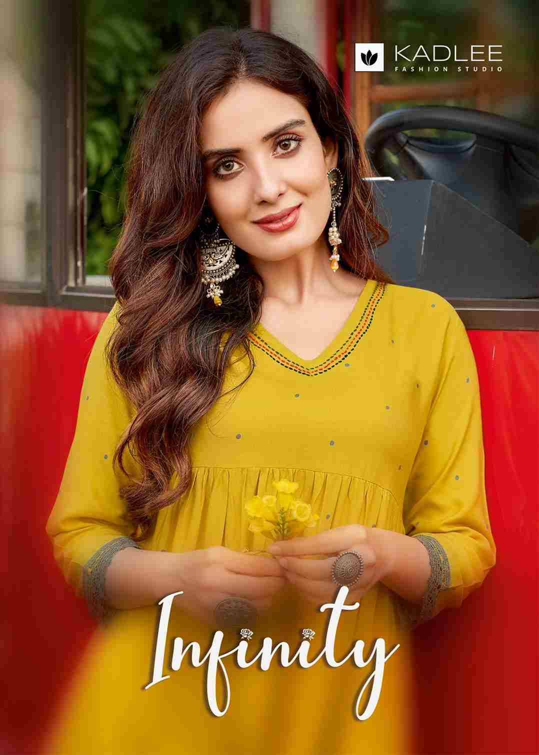 Infinity By Kadlee 2001 To 2006 Series Beautiful Stylish Fancy Colorful Casual Wear & Ethnic Wear Rayon Foil Gowns At Wholesale Price
