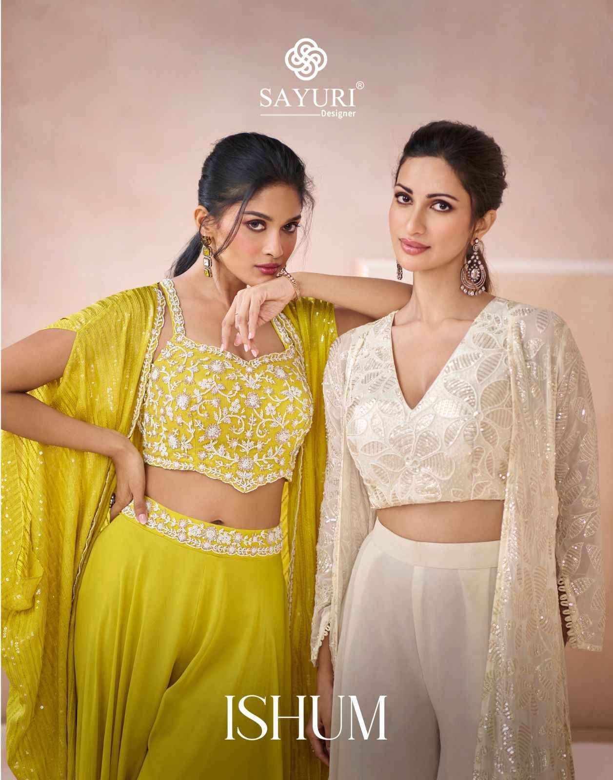Ishum By Sayuri 5520 To 5522 Series Designer Stylish Fancy Colorful Beautiful Party Wear & Ethnic Wear Collection Georgette Tops With Bottom At Wholesale Price