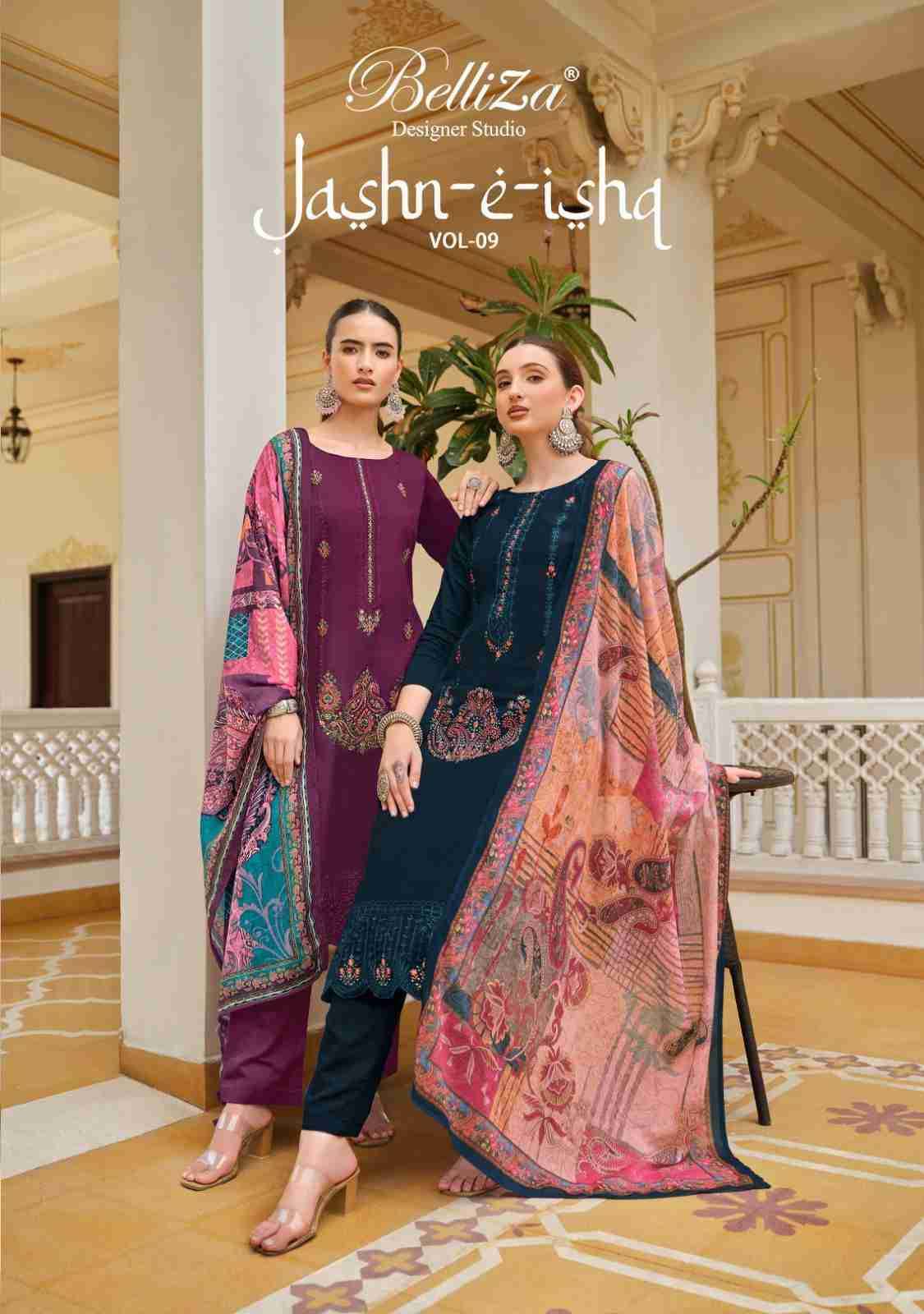 Jashn-E-Ishq Vol-9 By Belliza 928-001 To 928-008 Series Beautiful Stylish Festive Suits Fancy Colorful Casual Wear & Ethnic Wear & Ready To Wear Pure Jam Cotton Dresses At Wholesale Price