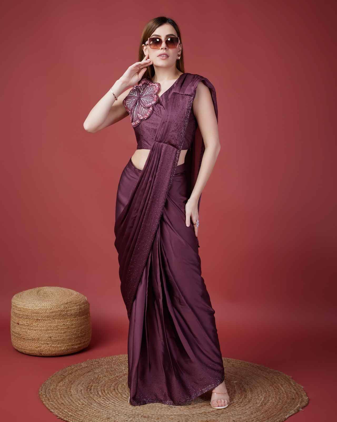KAT-10210 By Amoha Trendz 10210-A To 10210-B Series Indian Traditional Beautiful Stylish Designer Banarasi Silk Jacquard Embroidered Party Wear Satin Silk Sarees At Wholesale Price