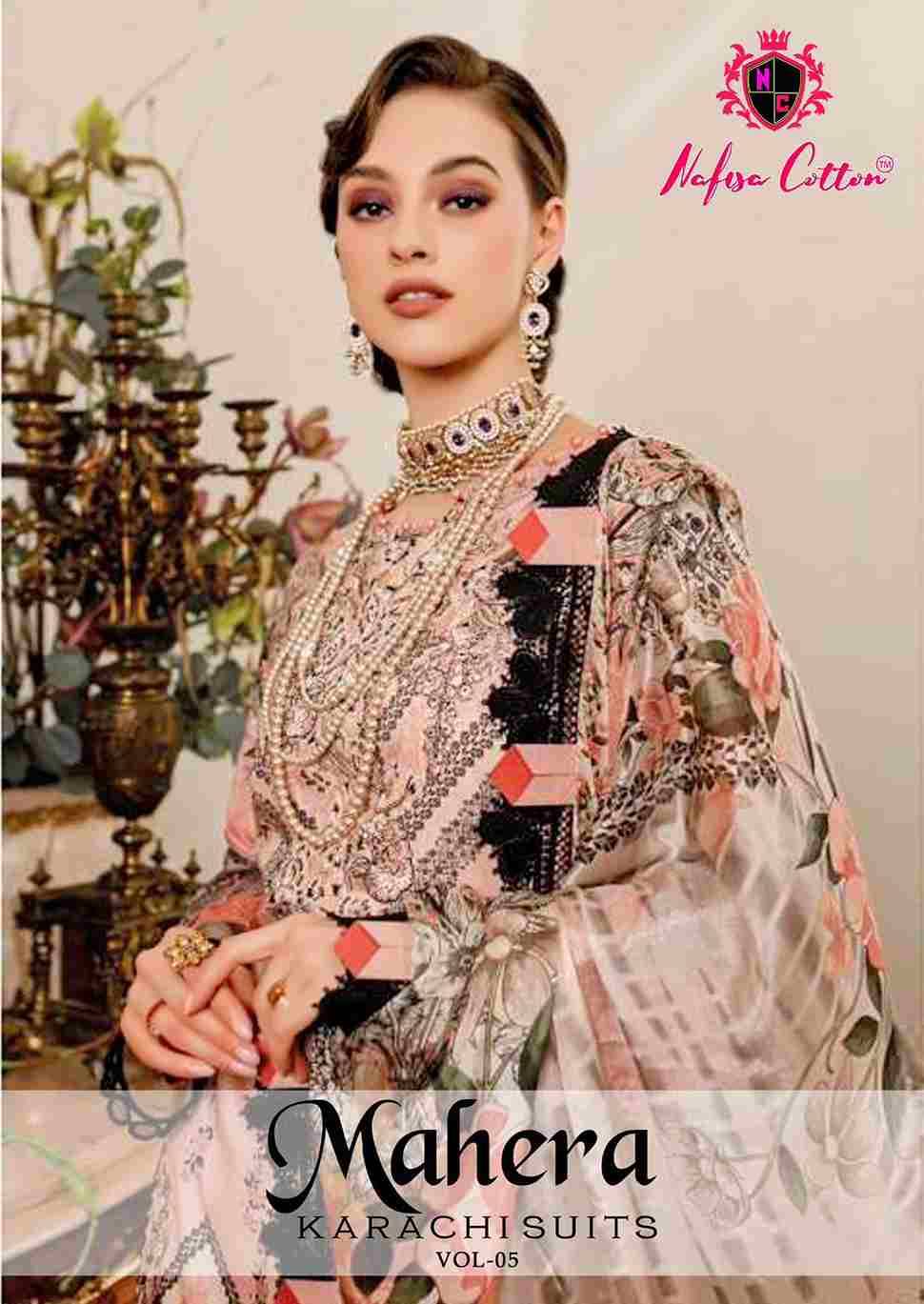 Mahera Vol-5 By Nafisa Cotton 5001 To 5006 Series Beautiful Festive Suits Stylish Fancy Colorful Casual Wear & Ethnic Wear Soft Cotton Print Dresses At Wholesale Price