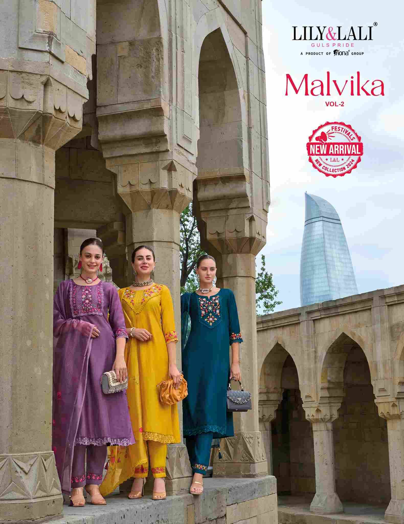 Malvika Vol-2 By Lily And Lali 20101 To 20106 Series Beautiful Festive Suits Colorful Stylish Fancy Casual Wear & Ethnic Wear Pure Viscose Organza Dresses At Wholesale Price