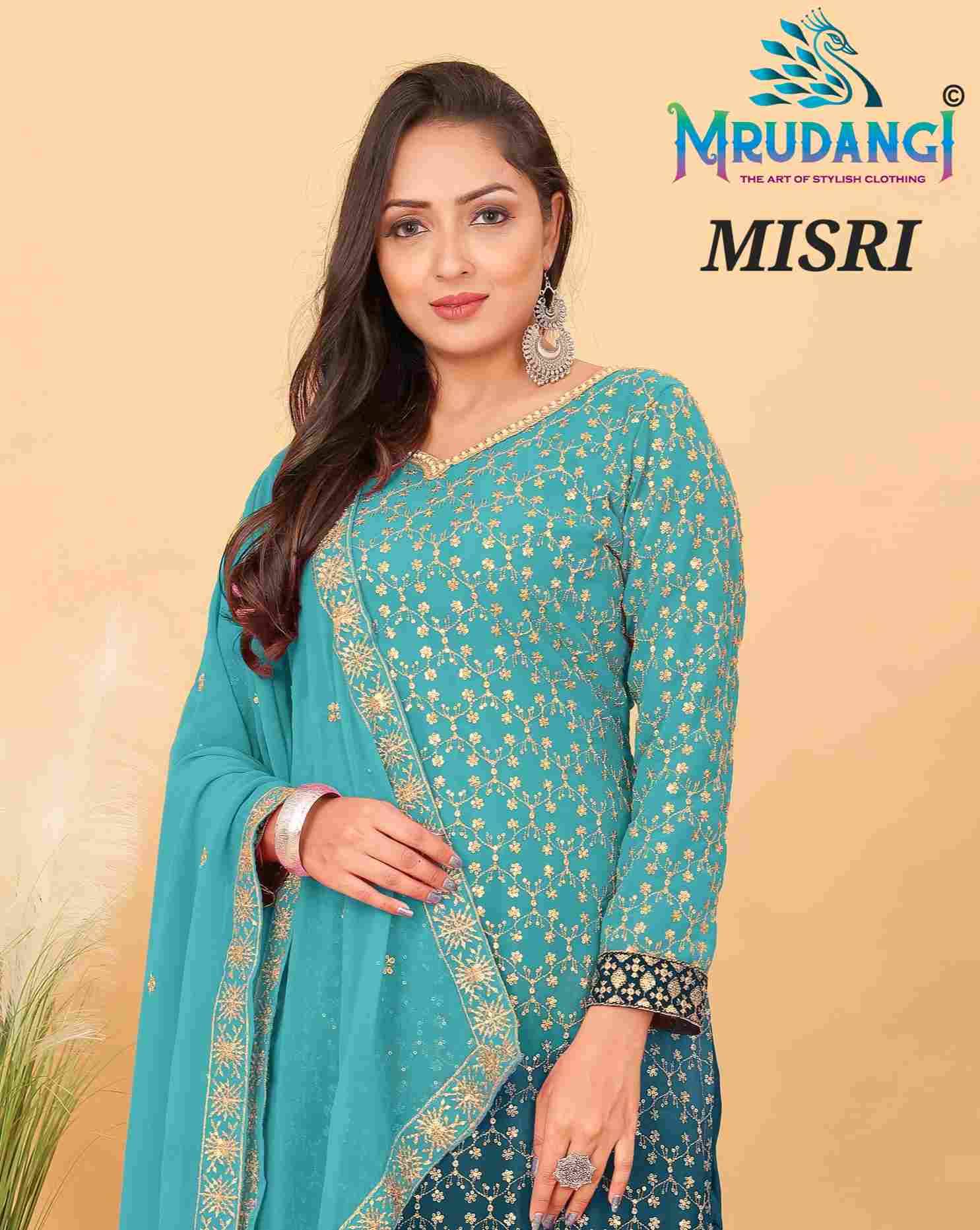 Misri By Mrudangi 2087 To 2091 Series Beautiful Festive Suits Colorful Stylish Fancy Casual Wear & Ethnic Wear Faux Georgette Dresses At Wholesale Price