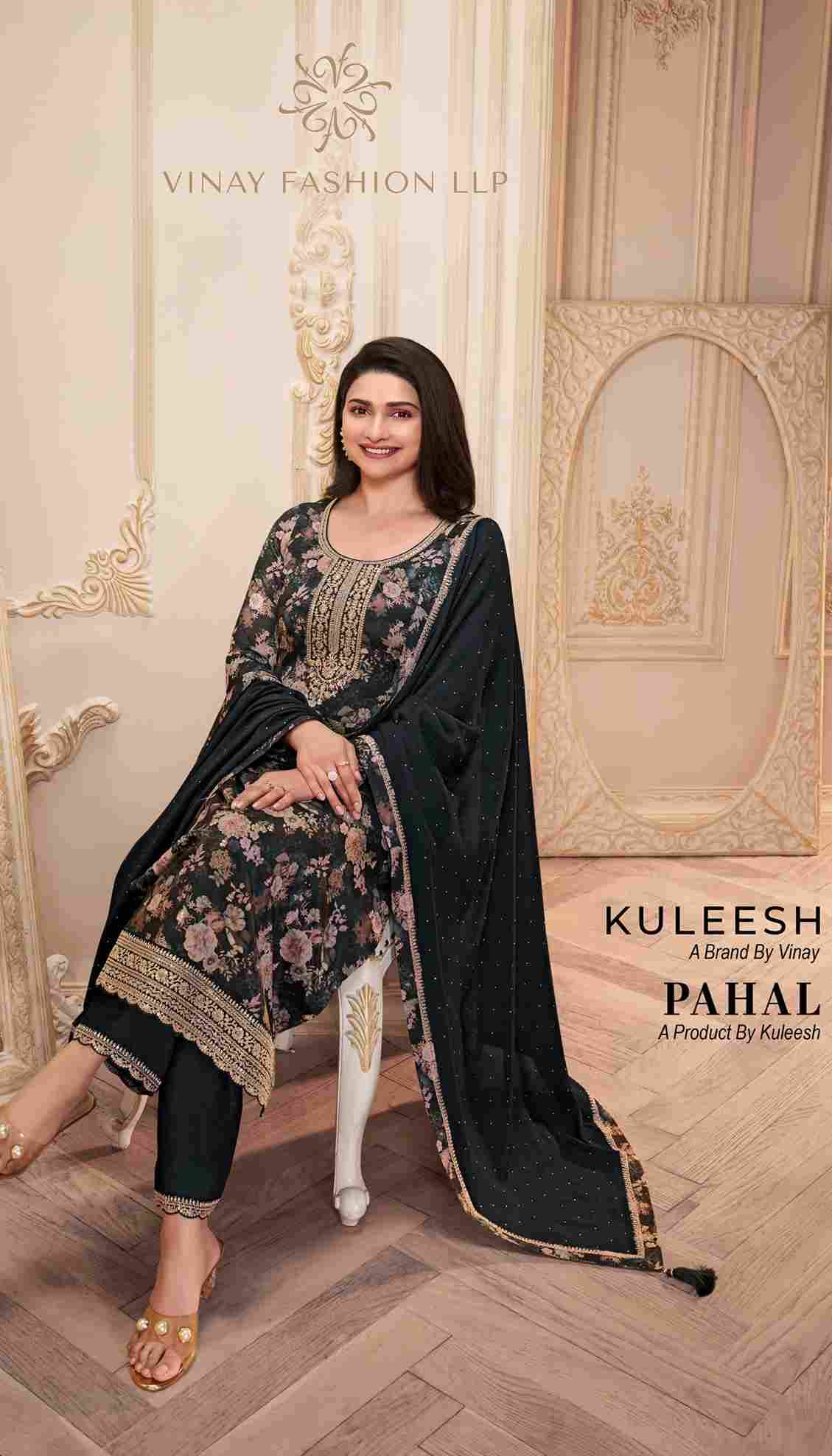 Pahal By Vinay Fashion 68821 To 68826 Series Designer Festive Festive Suits Collection Beautiful Stylish Fancy Colorful Party Wear & Occasional Wear Chinnon Dresses At Wholesale Price