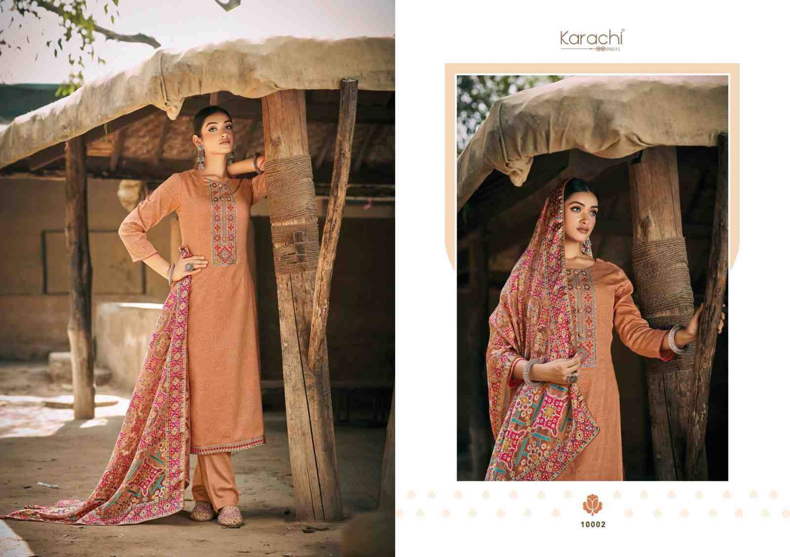 Patola By Karachi Prints 10001 To 10006 Series Beautiful Festive Suits Colorful Stylish Fancy Casual Wear & Ethnic Wear Pure Jam Silk With Embroidered Dresses At Wholesale Price