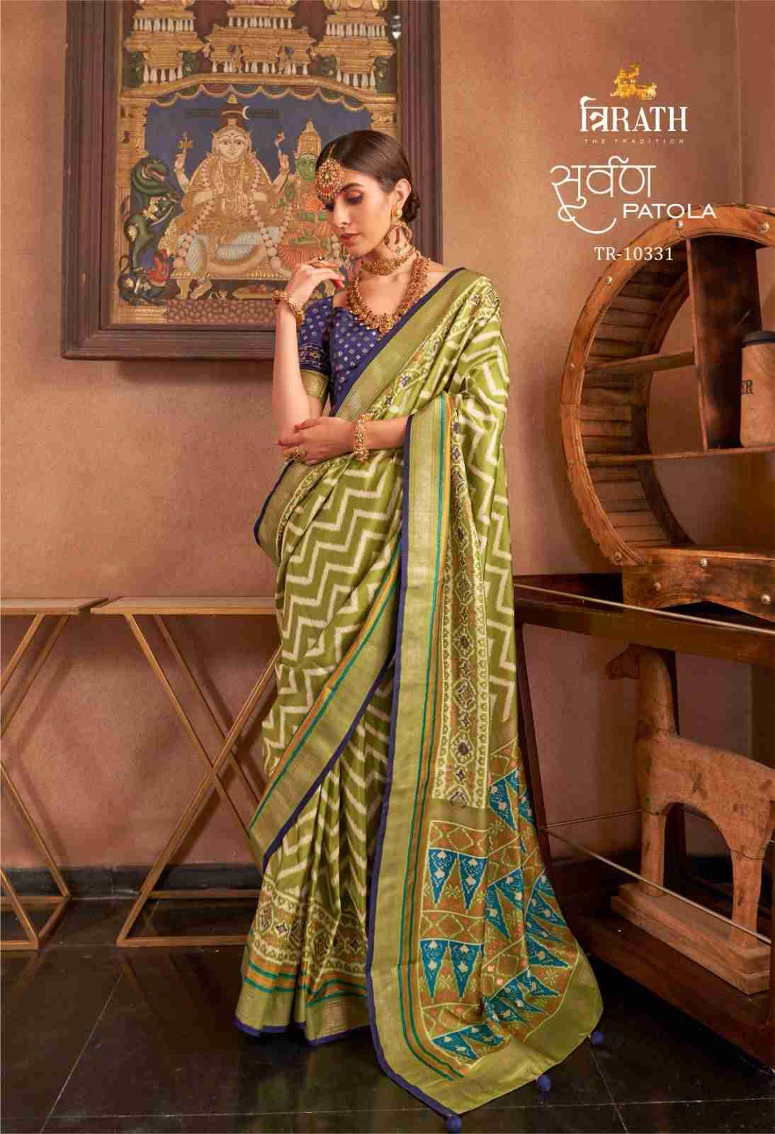 Suwarna Patola By Trirath 10330 To 10338 Series Indian Traditional Wear Collection Beautiful Stylish Fancy Colorful Party Wear & Occasional Wear Silk Sarees At Wholesale Price