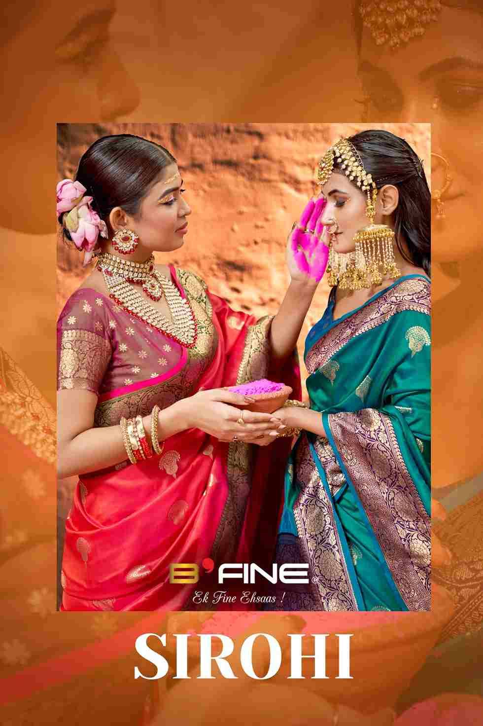 Sirohi By BFine 1164-A To 1164-F Series Indian Traditional Wear Collection Beautiful Stylish Fancy Colorful Party Wear & Occasional Wear Soft Silk Sarees At Wholesale Price