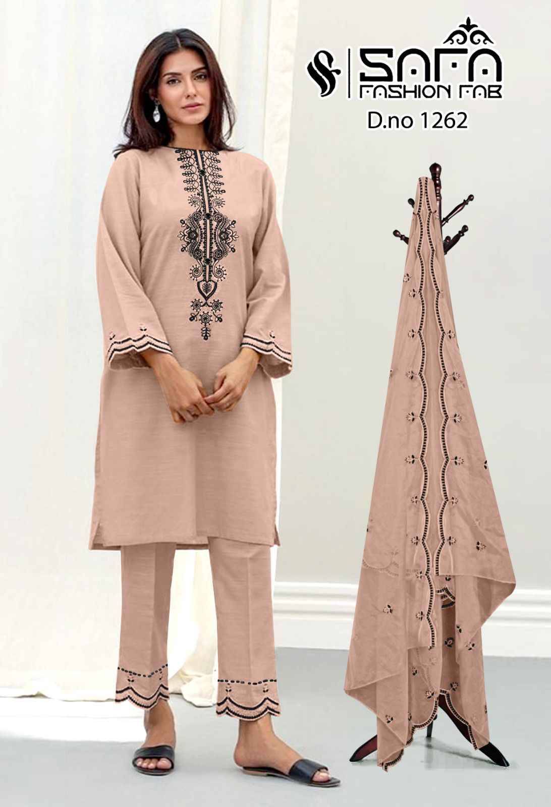 Safa 1262 Colours By Safa Fashion 1262-A To 1262-C Series Beautiful Pakistani Suits Colorful Stylish Fancy Casual Wear & Ethnic Wear Heavy Viscose Dresses At Wholesale Price