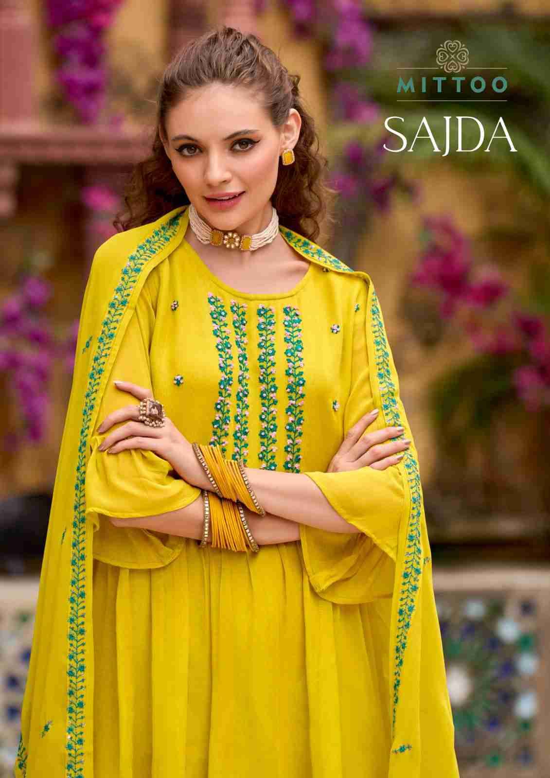 Sajda By Mittoo 3001 To 3004 Series Beautiful Stylish Festive Suits Fancy Colorful Casual Wear & Ethnic Wear & Ready To Wear Pure Georgette Dresses At Wholesale Price