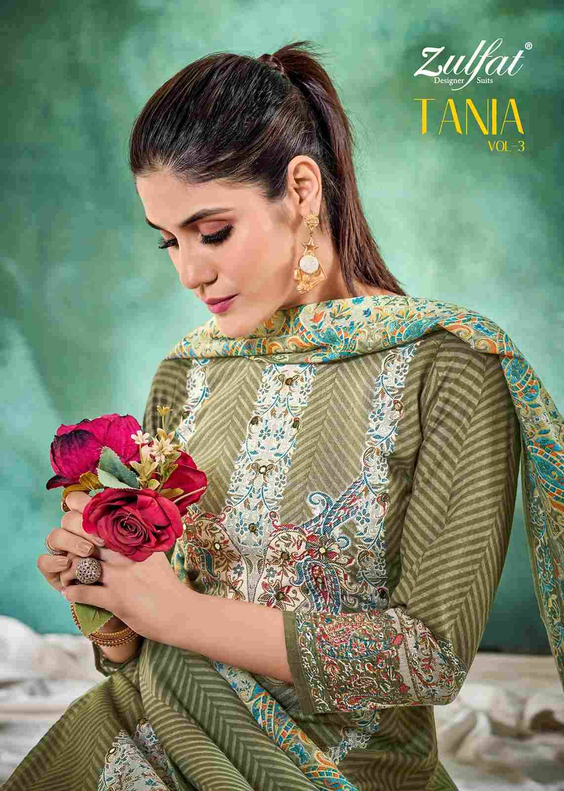 Tania Vol-3 By Zulfat 565-001 To 565-006 Series Beautiful Festive Suits Stylish Fancy Colorful Casual Wear & Ethnic Wear Pure Cotton Print Dresses At Wholesale Price