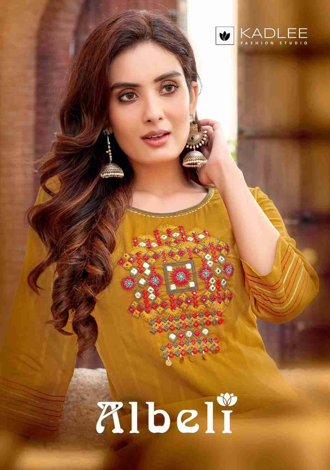 Albeli By Kadlee 2001 To 2005 Series Designer Stylish Fancy Colorful Beautiful Party Wear & Ethnic Wear Collection Rayon With Work Kurtis At Wholesale Price