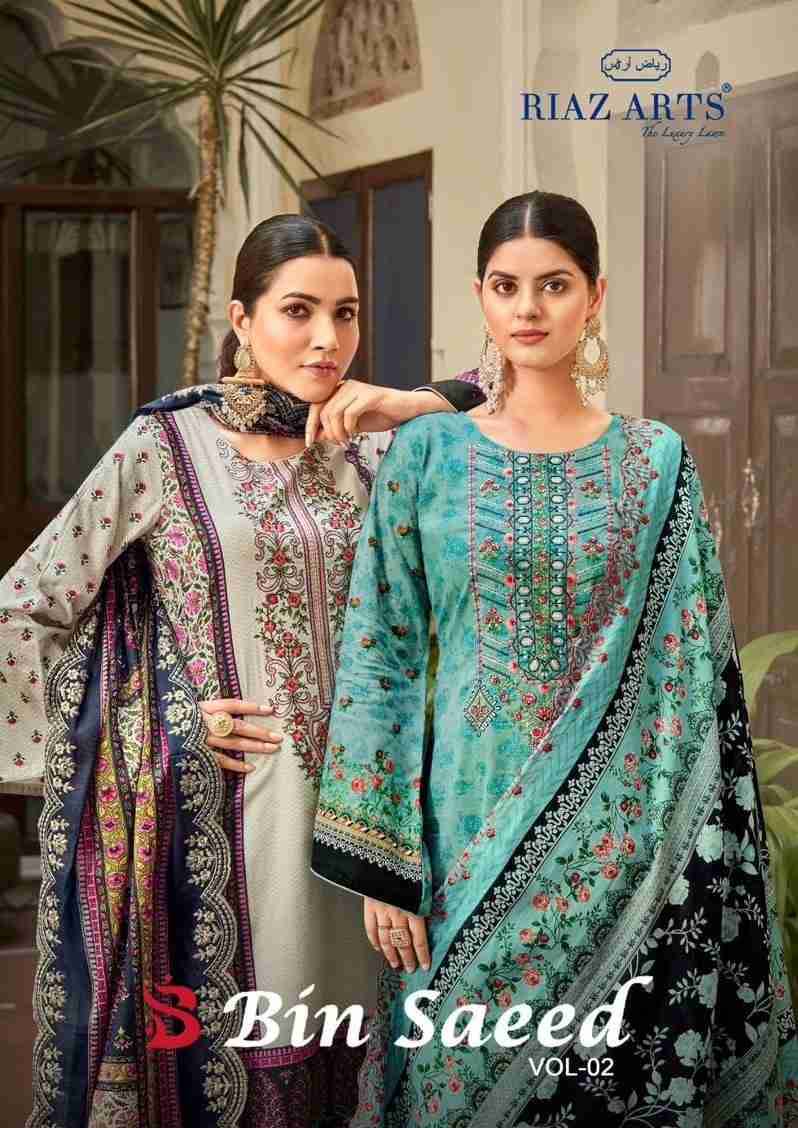 Bin Saeed Vol-2 By Riaz Arts 22001 To 22007 Series Beautiful Festive Suits Stylish Fancy Colorful Casual Wear & Ethnic Wear Pure Lawn Print Dresses At Wholesale Price