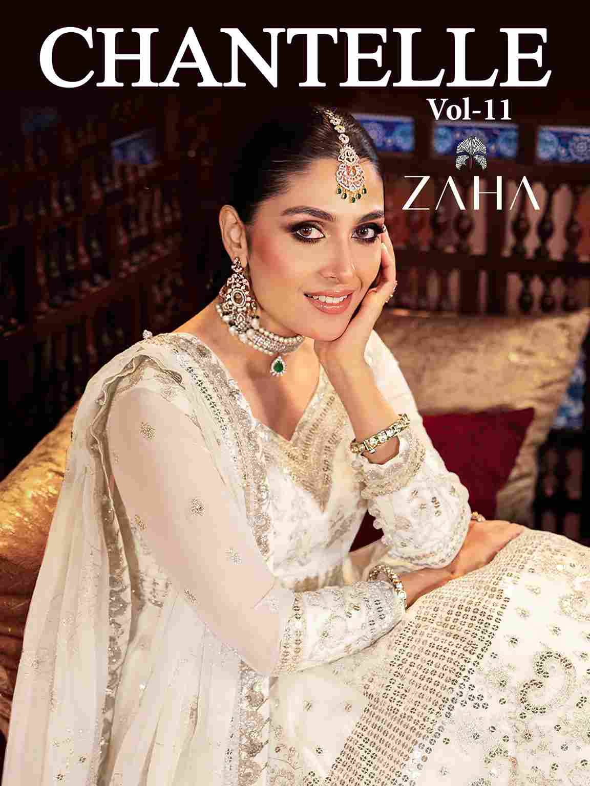 Chantelle Vol-11 By Zaha 10359- A To 10359-B Series Designer Pakistani Suits Beautiful Fancy Stylish Colorful Party Wear & Occasional Wear Net With Embroidery Dresses At Wholesale Price