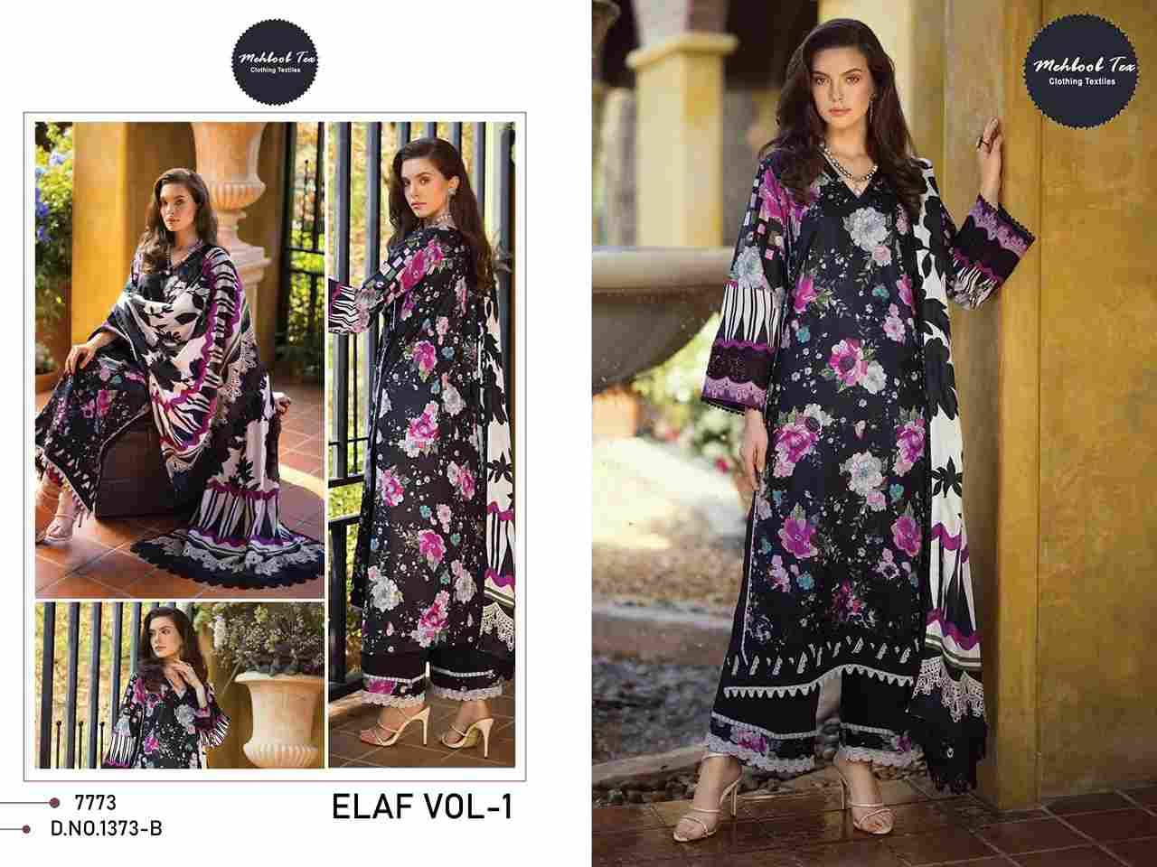 Elaf Vol-1 By Mehboob Tex 1373-A To 1373-B Series Beautiful Pakistani Suits Stylish Fancy Colorful Party Wear & Occasional Wear Cambric Cotton Dresses At Wholesale Price