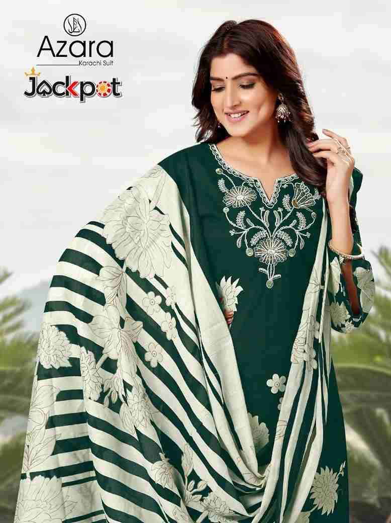 Jackport By Azara 1044-A To 1044-D Series Beautiful Festive Suits Stylish Fancy Colorful Casual Wear & Ethnic Wear Cambric Cotton Print Dresses At Wholesale Price