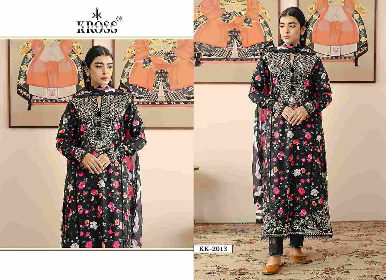 Kross Kulture Hit Design 2013 By Kross Kulture Beautiful Pakistani Suits Colorful Stylish Fancy Casual Wear & Ethnic Wear Pure Cotton Print With Embroidered Dresses At Wholesale Price