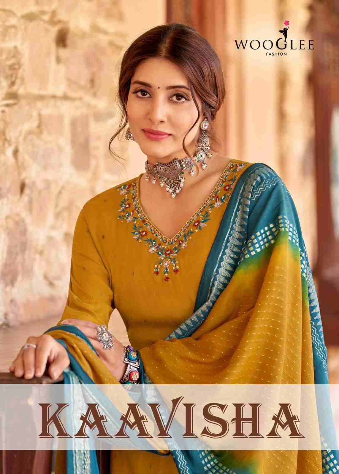 Kaavisha By Wooglee 1001 To 1004 Series Beautiful Festive Suits Colorful Stylish Fancy Casual Wear & Ethnic Wear Heavy Rayon Dresses At Wholesale Price