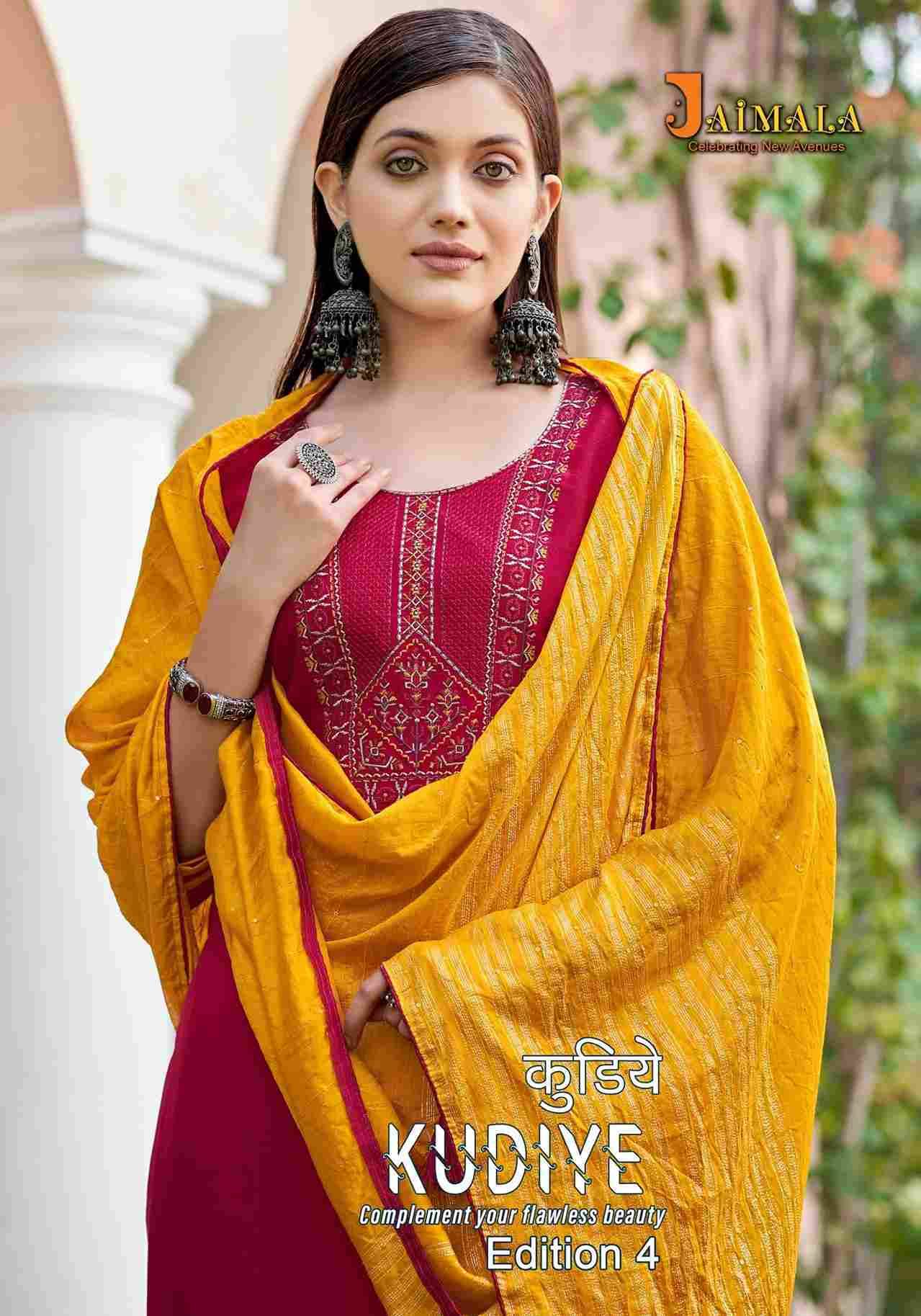 Kudiye Vol-4 By Jaimala 1139-001 To 1139-008 Series Beautiful Festive Suits Colorful Stylish Fancy Casual Wear & Ethnic Wear Pure Rayon Slub With Work Dresses At Wholesale Price