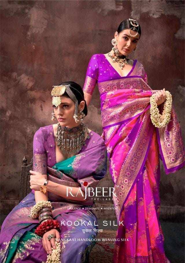 Kookal Silk By Rajbeer 20001 To 20006 Series Indian Traditional Wear Collection Beautiful Stylish Fancy Colorful Party Wear & Occasional Wear Handloom Silk Sarees At Wholesale Price