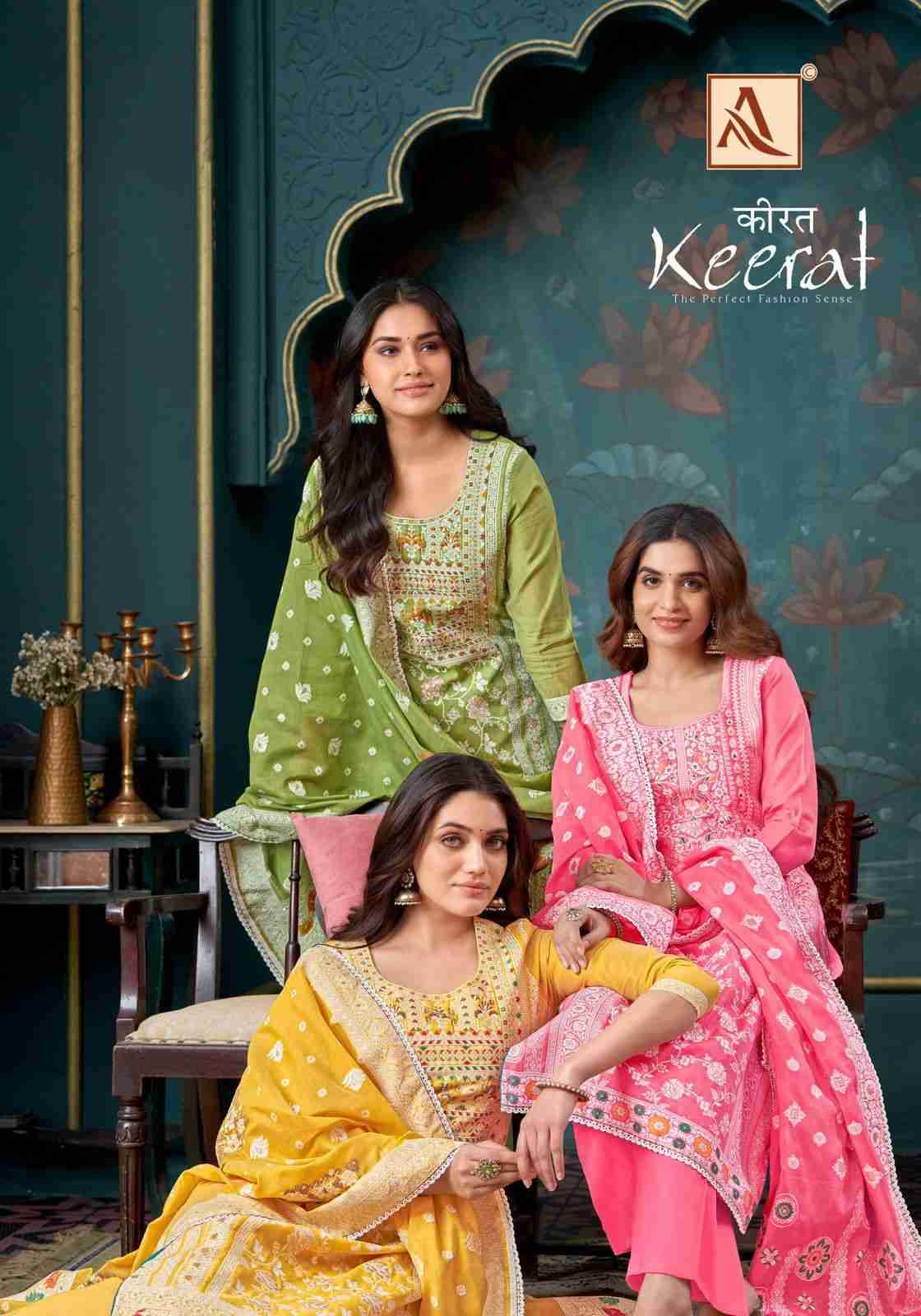 Keerat By Alok Suit 1516-001 To 1516-006 Series Beautiful Festive Suits Colorful Stylish Fancy Casual Wear & Ethnic Wear Pure Jacquard Dresses At Wholesale Price