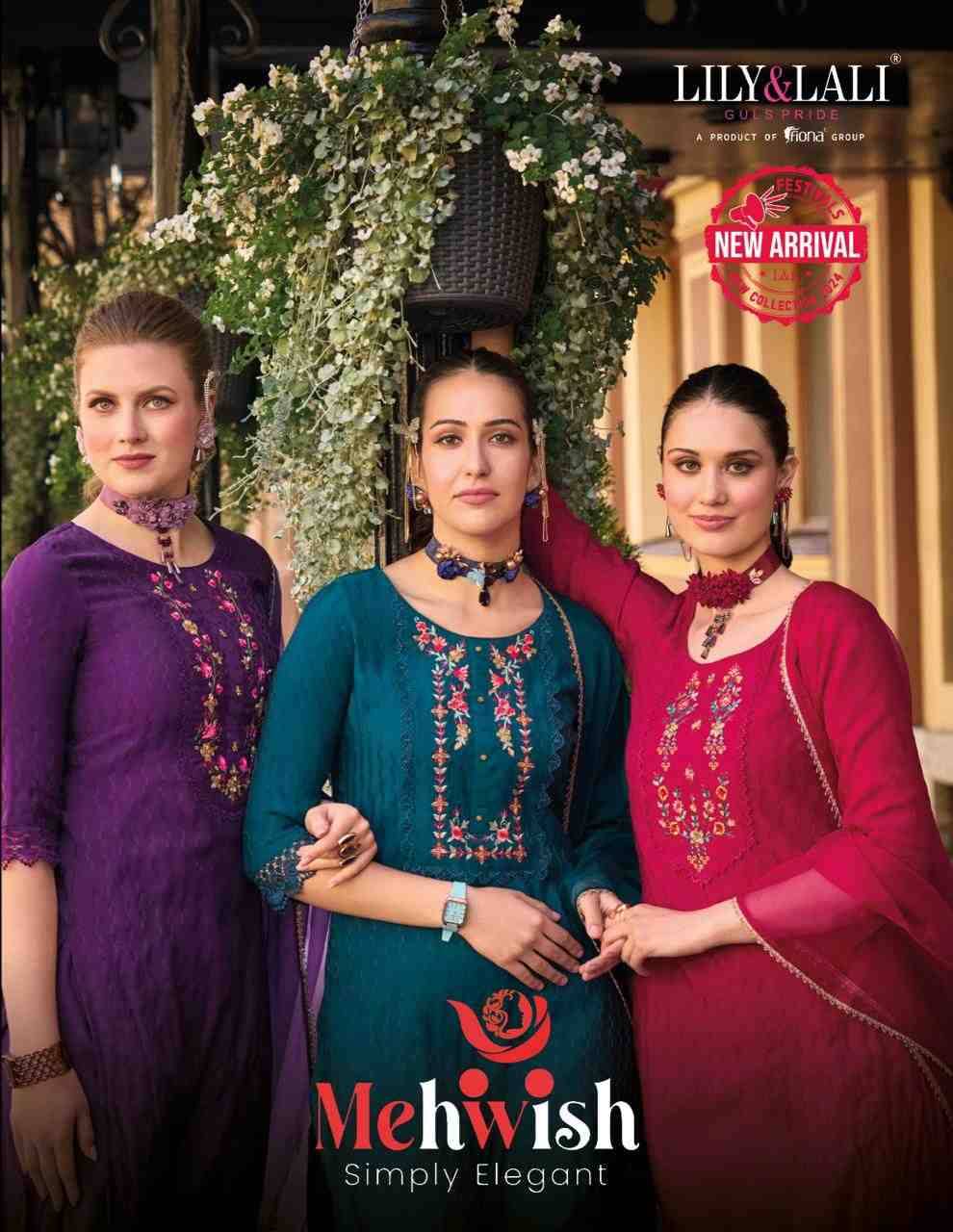 Mehwish By Lily And Lali 21001 To 21006 Series Beautiful Festive Suits Colorful Stylish Fancy Casual Wear & Ethnic Wear Viscose Dresses At Wholesale Price