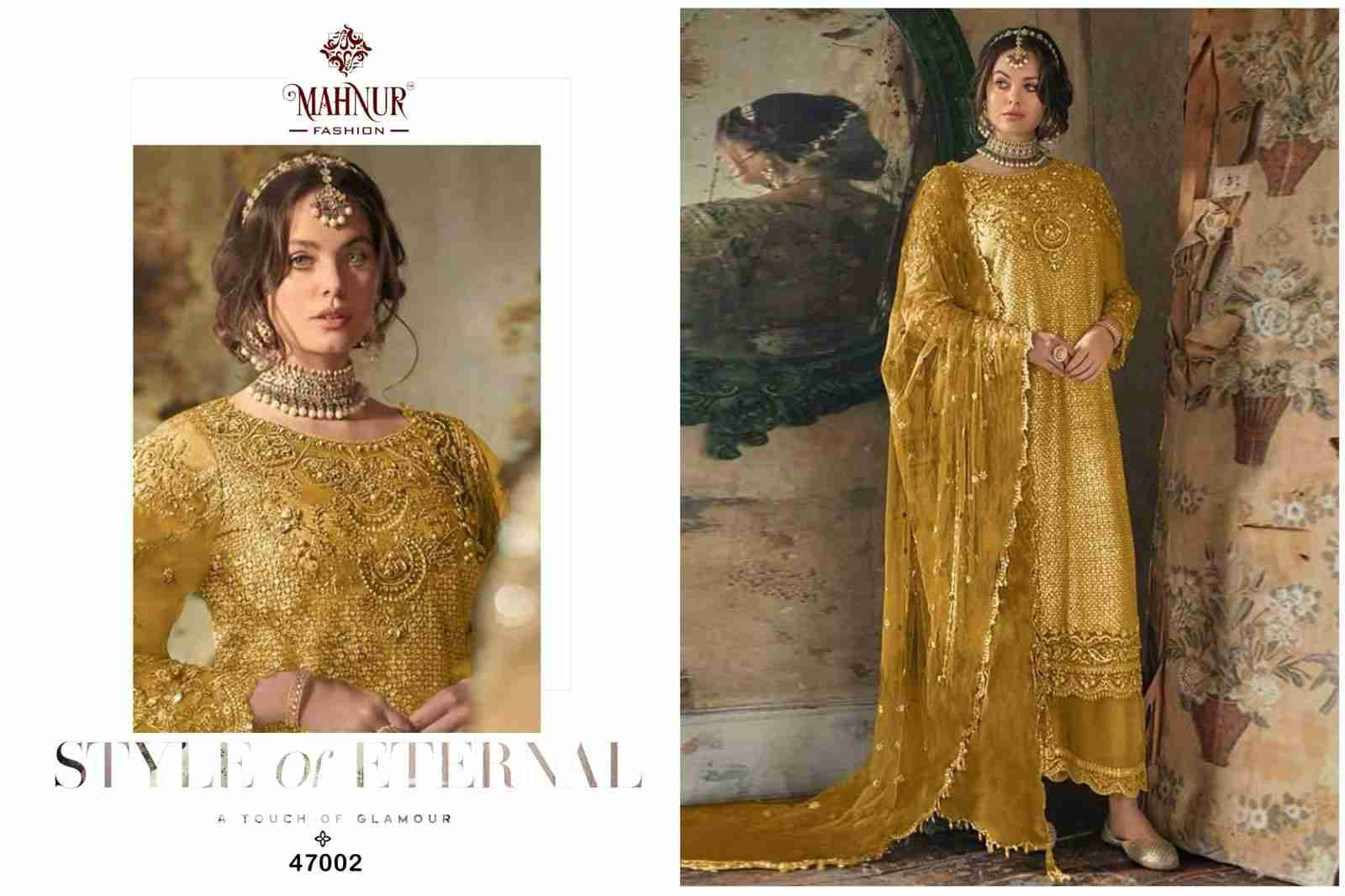 Mahnur Vol-47 By Mahnur Fashion 47001 To 47003 Series Beautiful Pakistani Suits Colorful Stylish Fancy Casual Wear & Ethnic Wear Organza Dresses At Wholesale Price