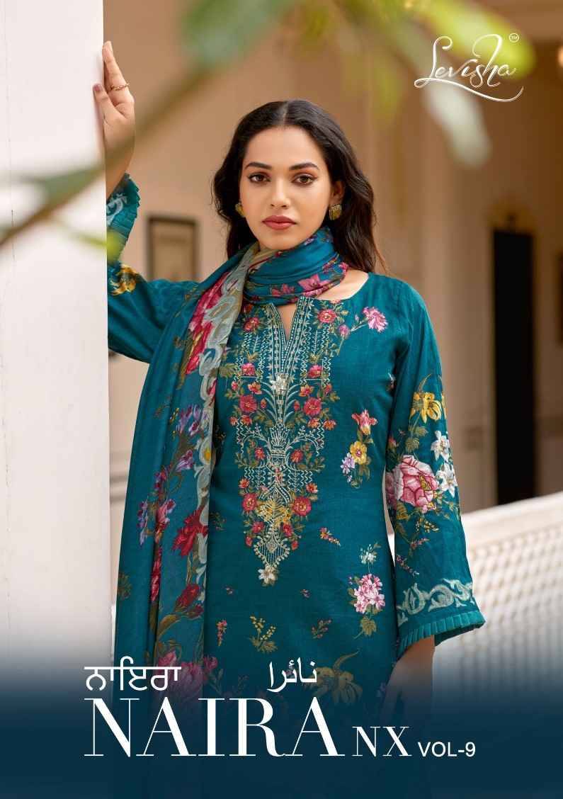 Naira Nx Vol-9 By Levisha 9013 To 9020 Series Beautiful Festive Suits Stylish Fancy Colorful Casual Wear & Ethnic Wear Cambric Lawn Cotton Dresses At Wholesale Price