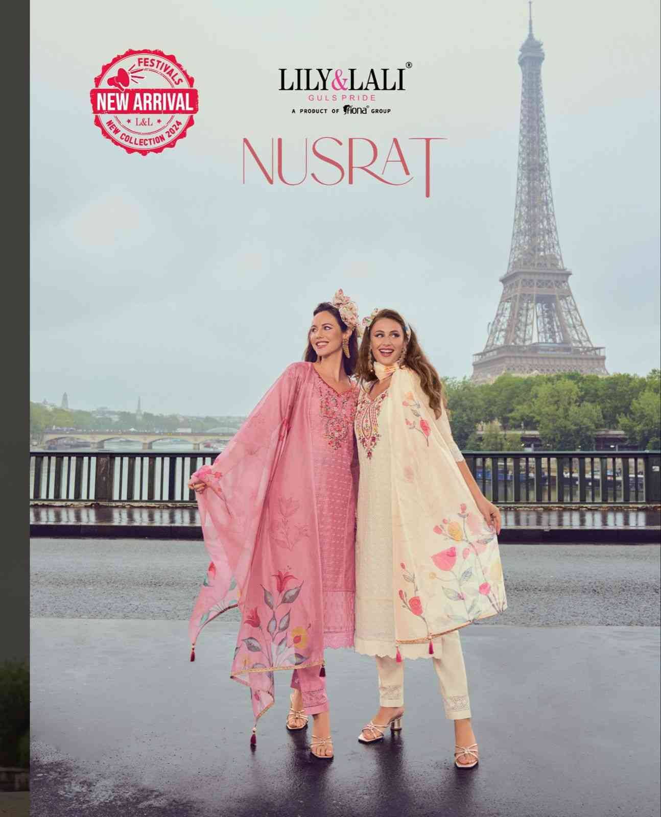 Nusrat By Lily And Lali 21401 To 21406 Series Beautiful Festive Suits Colorful Stylish Fancy Casual Wear & Ethnic Wear Chanderi Embroidered Dresses At Wholesale Price