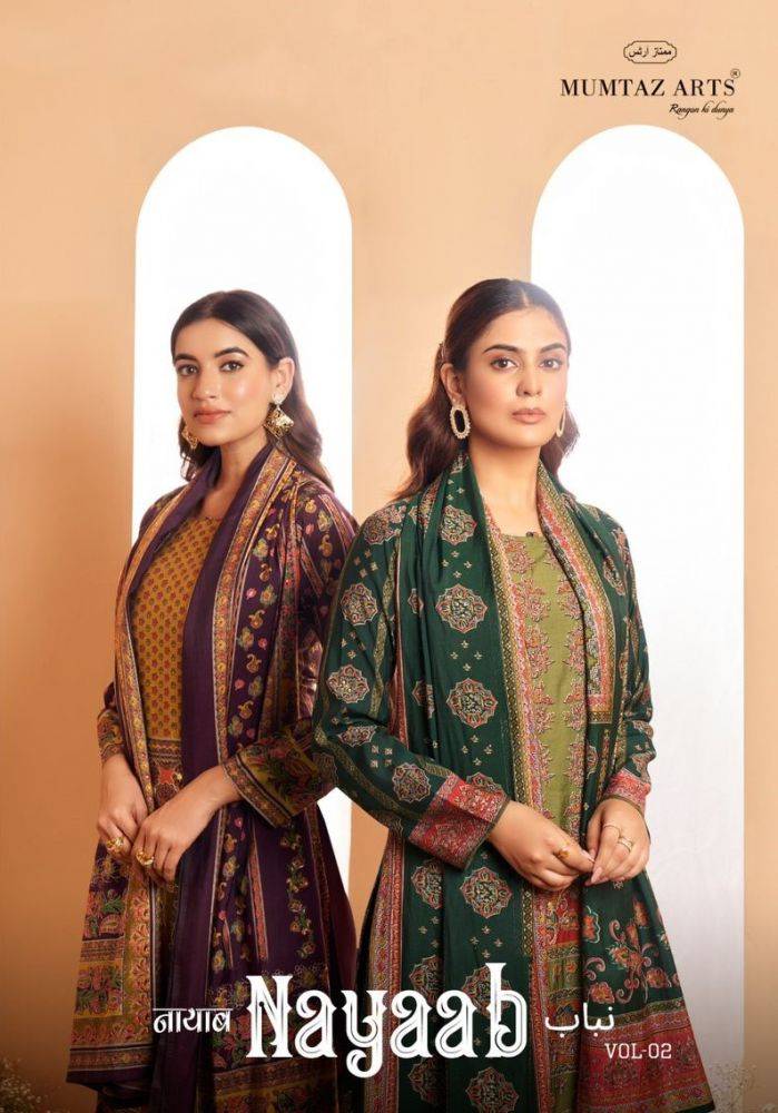 Nayaab Vol-2 By Mumtaz Arts 4001 To 4006 Series Beautiful Festive Suits Colorful Stylish Fancy Casual Wear & Ethnic Wear Viscose Muslin Print Dresses At Wholesale Price