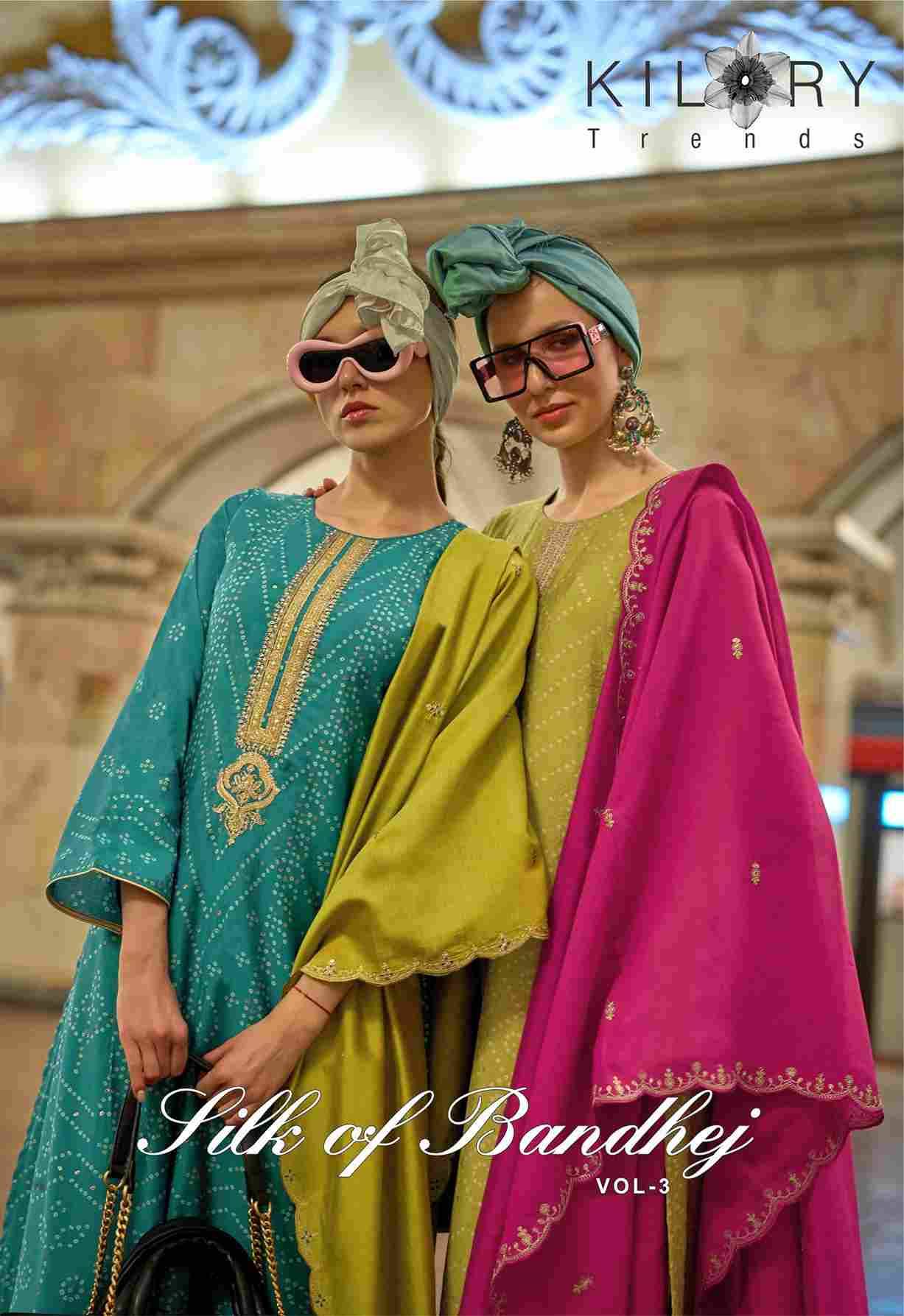 Silk Of Bandhej Vol-2 By Kilory 27 To 34 Series Beautiful Suits Colorful Stylish Fancy Casual Wear & Ethnic Wear Pure Viscose Muslin Dresses At Wholesale Price