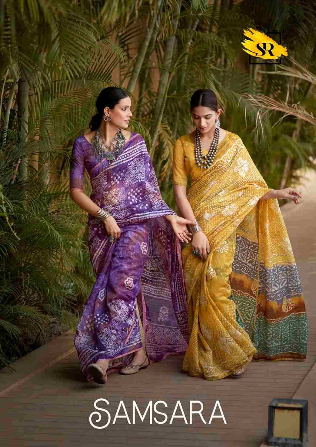 Samsara By SR 1001 To 1010 Series Indian Traditional Wear Collection Beautiful Stylish Fancy Colorful Party Wear & Occasional Wear Cotton Sarees At Wholesale Price