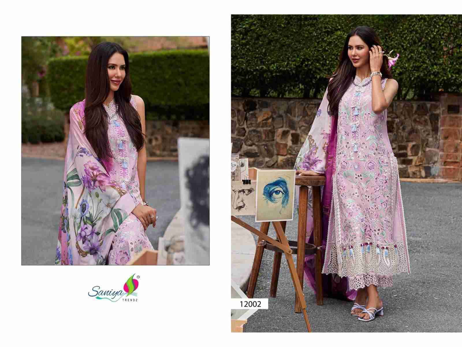 Saniya Trendz Hit Design 12002 By Saniya Trendz Beautiful Pakistani Suits Colorful Stylish Fancy Casual Wear & Ethnic Wear Georgette Embroidered Dresses At Wholesale Price