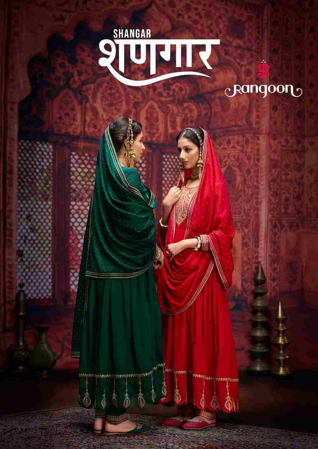 Shangar By Rangoon 5461 To 5464 Series Beautiful Festive Suits Colorful Stylish Fancy Casual Wear & Ethnic Wear Silk With Work Dresses At Wholesale Price