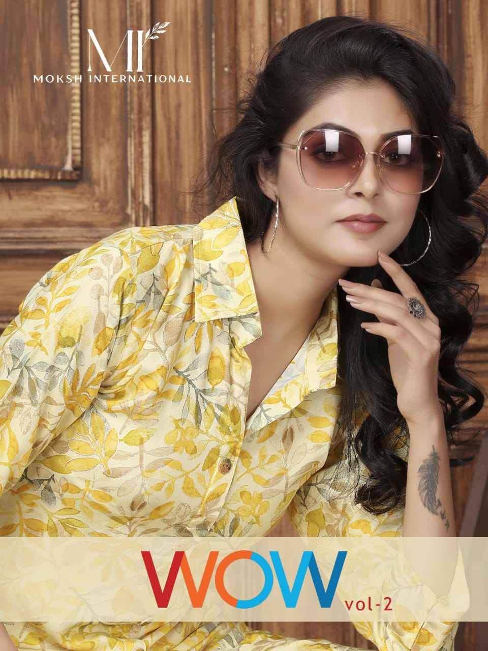 Wow Vol-2 By Moksh International 851 To 855 Series Designer Stylish Fancy Colorful Beautiful Party Wear & Ethnic Wear Collection Premium Rayon Co-Ord At Wholesale Price