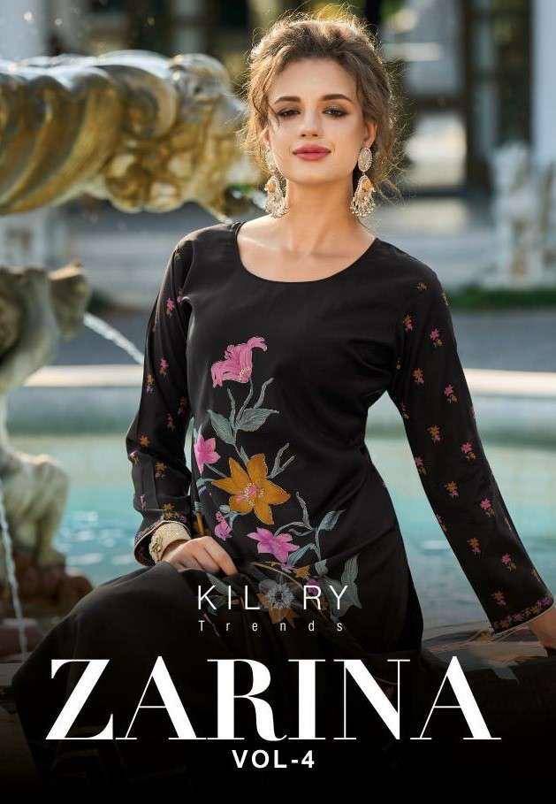 Zarina Vol-4 By Kilory 861 To 868 Series Beautiful Stylish Festive Suits Fancy Colorful Casual Wear & Ethnic Wear & Ready To Wear Viscose Muslin Dresses At Wholesale Price