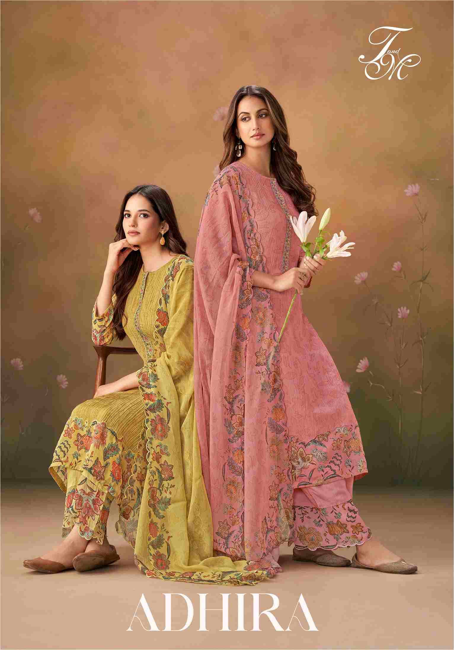 Adhira By T And M Designer Studio Beautiful Festive Suits Colorful Stylish Fancy Casual Wear & Ethnic Wear Muslin Print Dresses At Wholesale Price