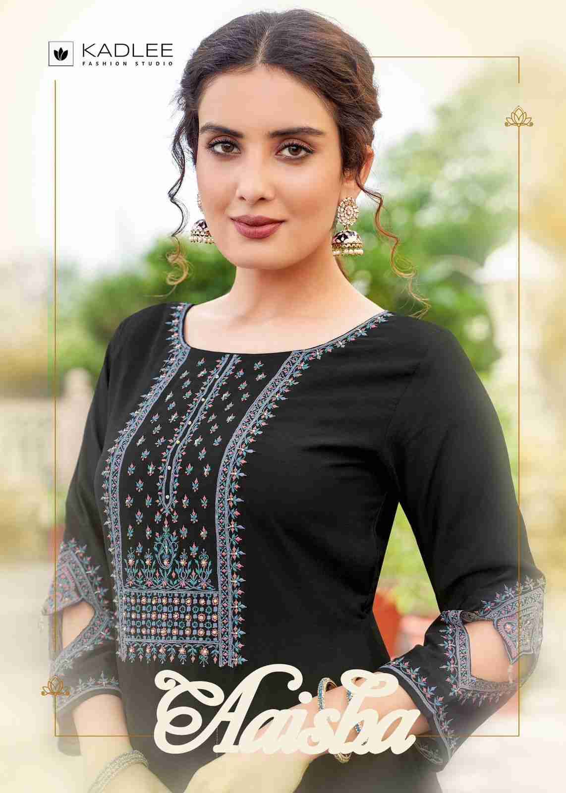 Aaisha By Kadlee 1001 To 1004 Series Designer Stylish Fancy Colorful Beautiful Party Wear & Ethnic Wear Collection Heavy Rayon Kurtis At Wholesale Price