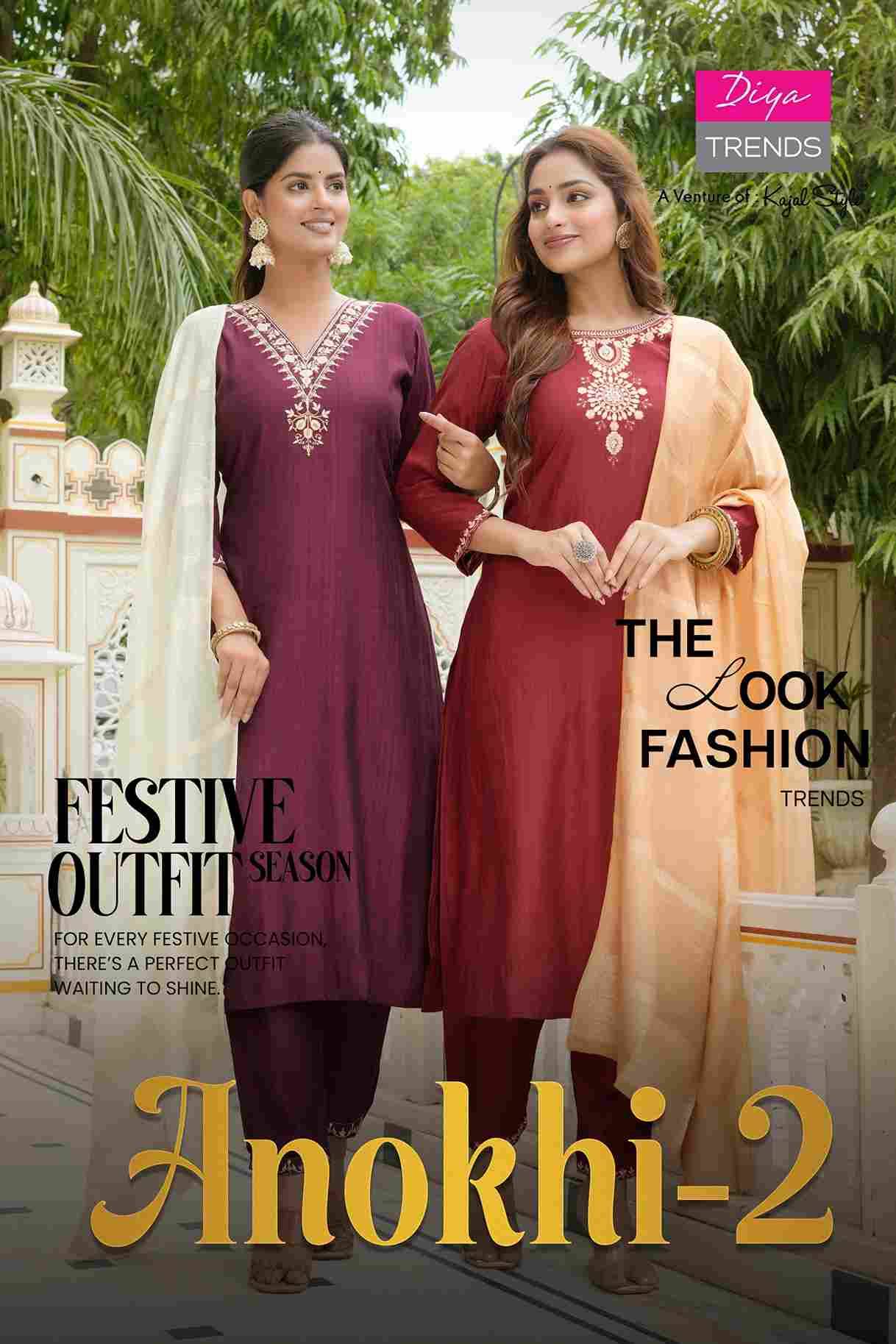 Anokhi Vol-2 By Diya Trends 2001 To 2008 Series Designer Festive Suits Collection Beautiful Stylish Fancy Colorful Party Wear & Occasional Wear Modal Silk Dresses At Wholesale Price