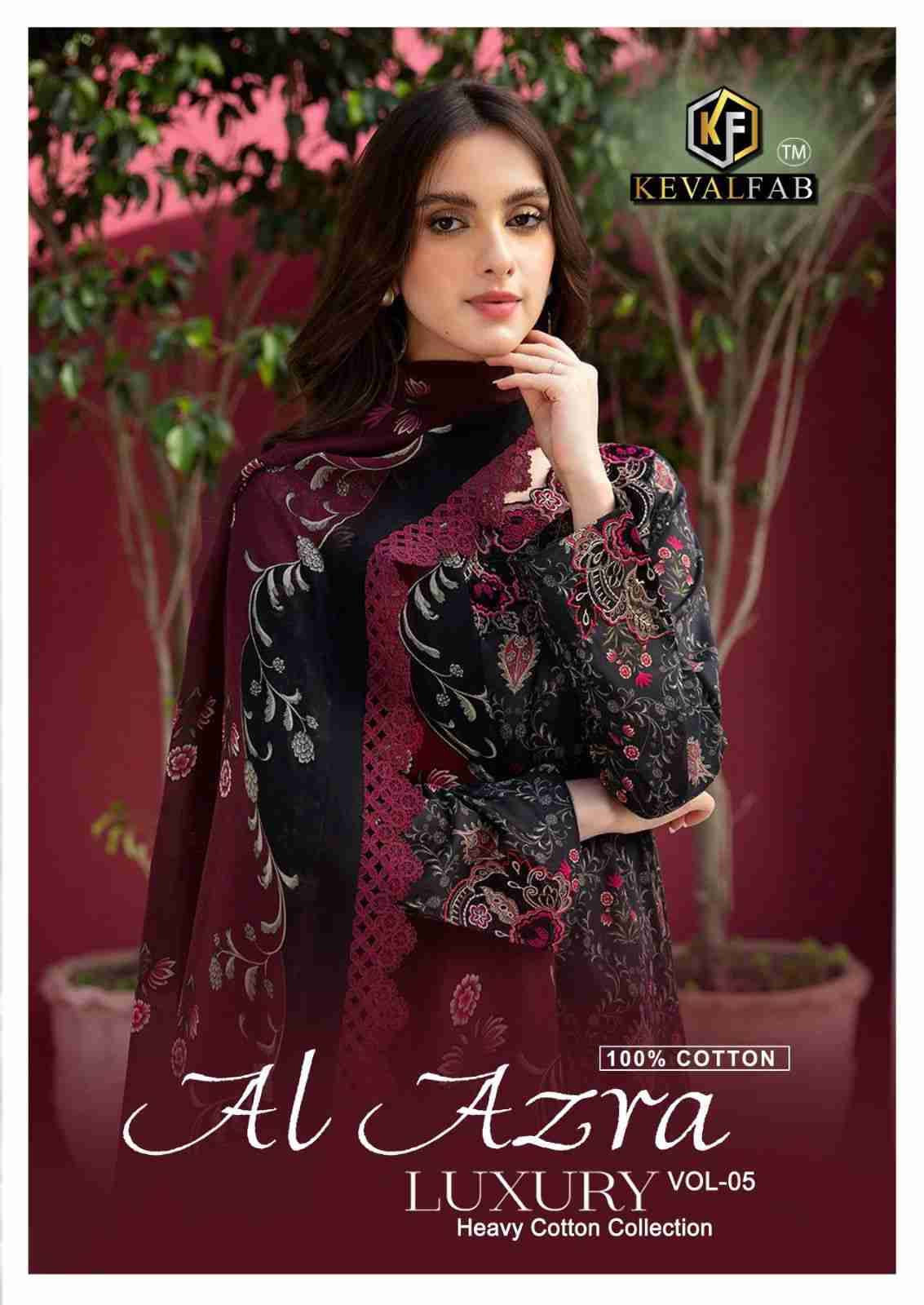 Al Azara Vol-5 By Keval Fab 5001 To 5006 Series Beautiful Festive Suits Stylish Fancy Colorful Casual Wear & Ethnic Wear Heavy Cotton Digital Print Dresses At Wholesale Price