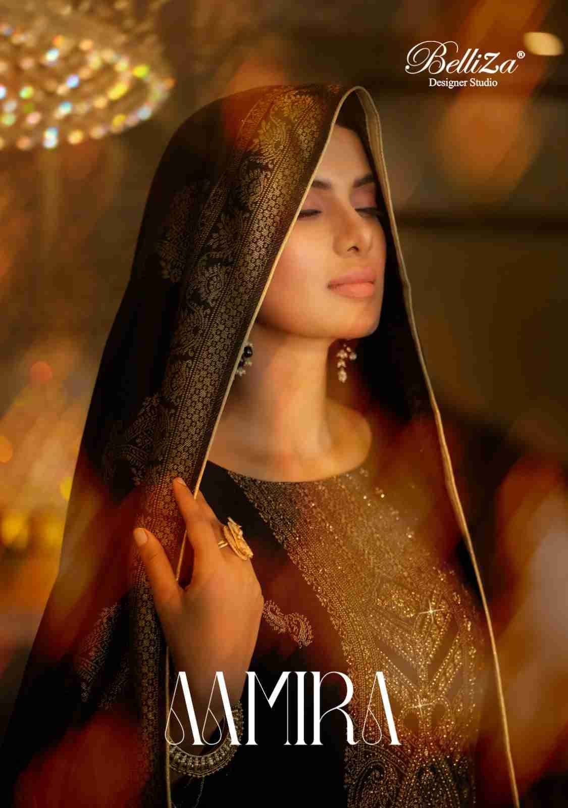 Aamira By Belliza 840-001 To 840-006 Series Beautiful Festive Suits Stylish Fancy Colorful Casual Wear & Ethnic Wear Pure Viscose Pashmina Dresses At Wholesale Price