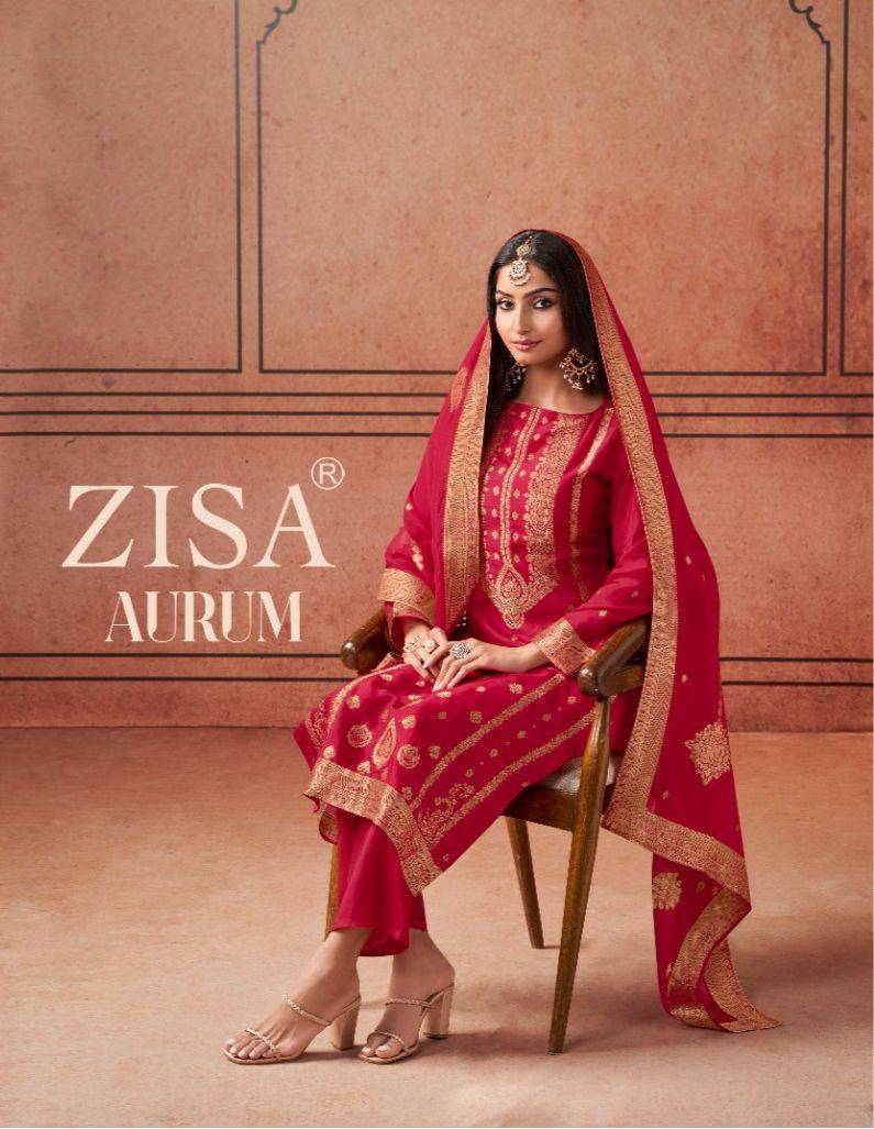 Aurum By Zisa 15411 To 15415 Series Beautiful Festive Suits Stylish Fancy Colorful Casual Wear & Ethnic Wear Tabby Silk Dresses At Wholesale Price