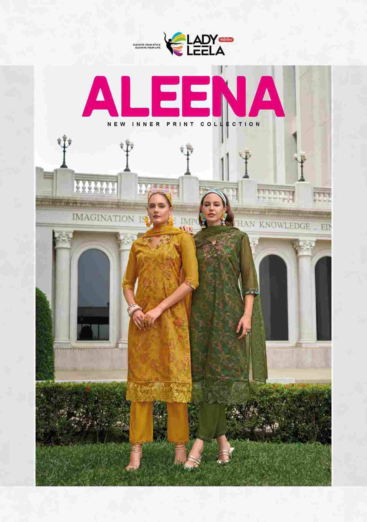 Aleena By Lady Leela 1371 To 1376 Series Designer Festive Suits Beautiful Fancy Stylish Colorful Party Wear & Occasional Wear Organza Embroidered Dresses At Wholesale Price